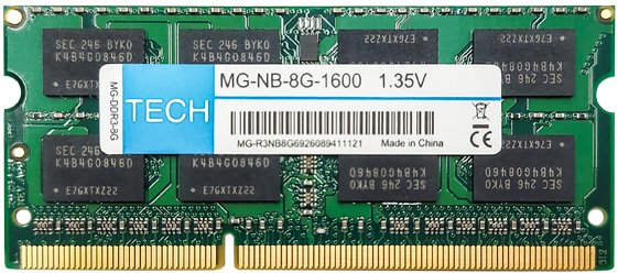 

Оперативная память Tech 8ГБ DDR3 SODIMM 1600МГц