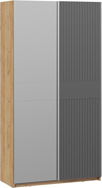 

Шкаф-купе Трия Оскар Хилтон Т2 1200 271033 (ручка серебро/дуб крафт золотой/графит матовый)