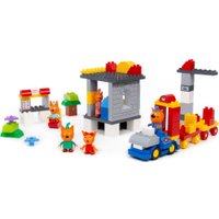 Конструктор Полесье Макси - Три кота. Путешествие на поезде 94937