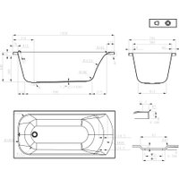 Ванна Roxen Alfa 240120-1570 150x70