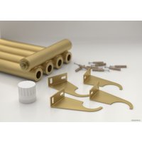 Стальной трубчатый радиатор Сунержа Эстет-0 EU50 правый 500х135 3 секции (матовое золото)