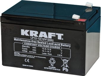 Аккумулятор для ИБП KRAFT LP12-12 (12V/12Ah)