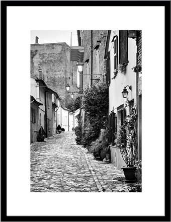 Картина Miram ЧБ. Старая улица 230403303 (30x40)