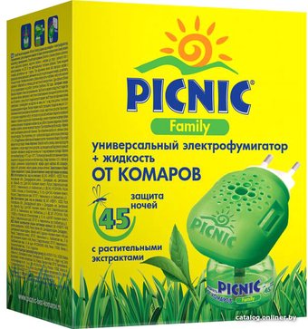 Средство от насекомых Picnic Электрофумигатор + жидкость от комаров 45 ночей 30 мл