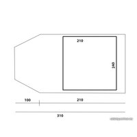 Треккинговая палатка Relmax Meran 4 (зеленый)