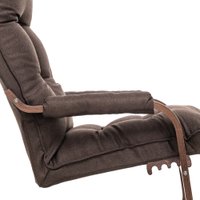 Кресло-качалка Leset Оливер (орех текстура/Malmo 28)