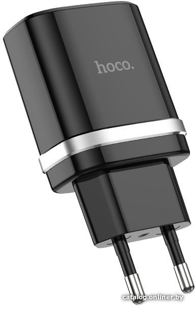 Сетевое зарядное Hoco C12Q (черный)