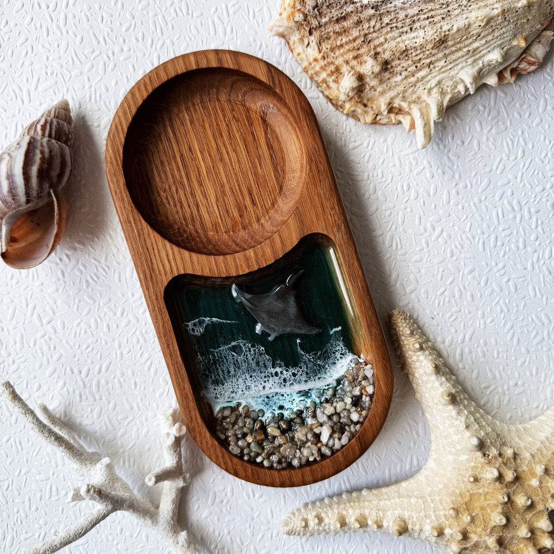 

Подставка декоративная Wood_N_Sea Скат