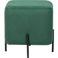 Пуфик ВВР Агат (изумруд/черный, велюр)