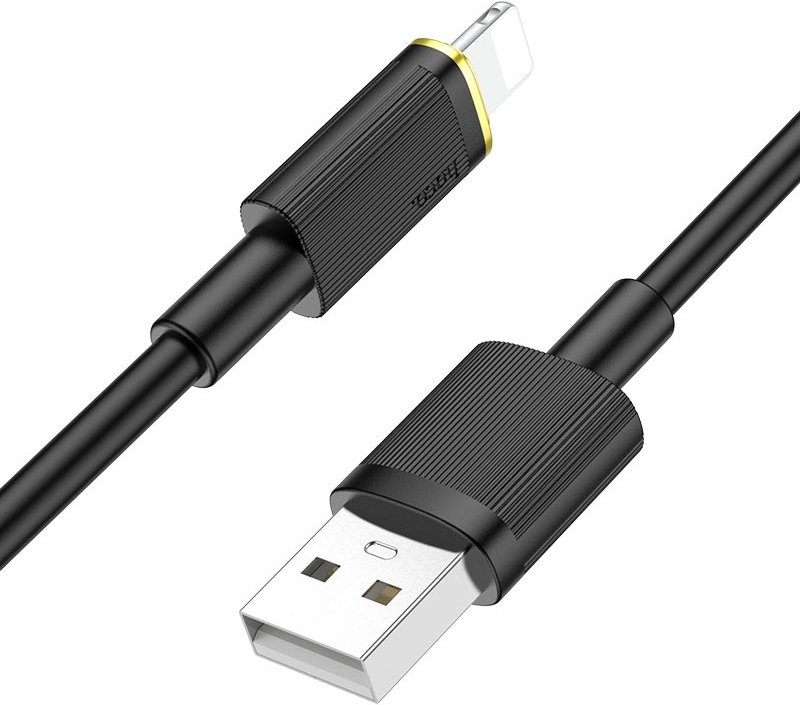 

Кабель Hoco U109 USB Type-A - Lightning (1.2 м, черный)
