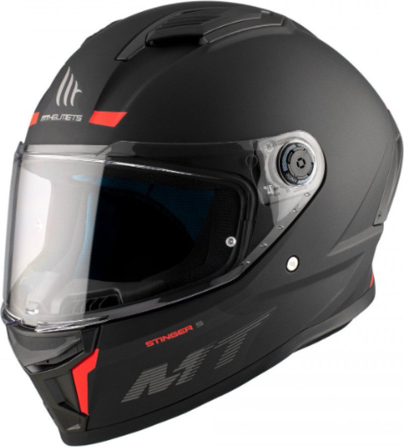 Мотошлем MT Helmets FF126 Stinger 2 Solid/Pure A1 (XL, черный матовый)