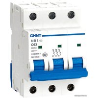 Выключатель автоматический Chint NB1-63 3P 4A 6кА D 179720