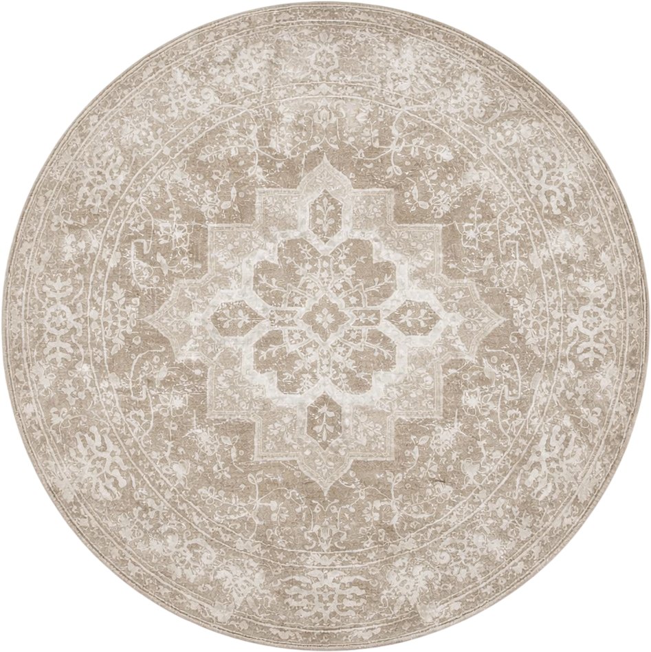 

Ковер для жилой комнаты LAXMI Comfort 329 круг (2.4x2.4, Beige/Beige)