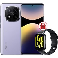 Телефон Xiaomi Redmi Note 14 Pro+ 5G 12GB/512GB международная версия (фиолетовый) + умные часы Xiaomi Redmi Watch 5 Active (черный) по акции