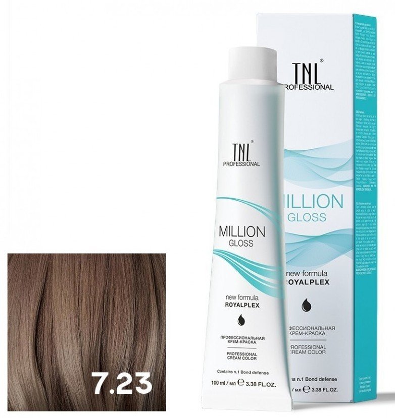 

Крем-краска для волос TNL Professional Million Gloss 7.23 100 мл
