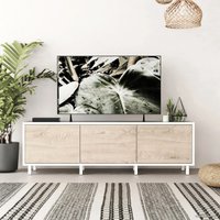 Тумба Crafto Анри 03 1500x380x470 (белый/каштан)