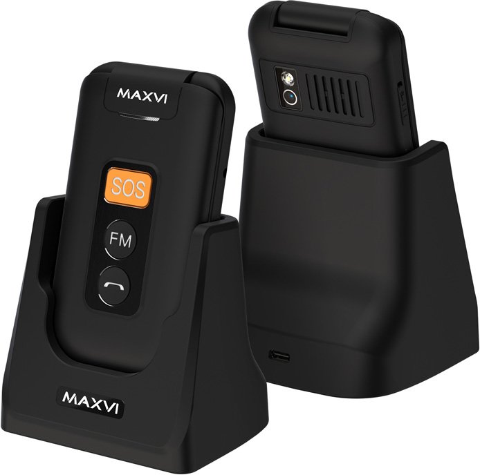 

Телефон Maxvi E5 up (черный)