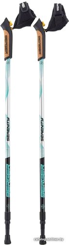 Палки для скандинавской ходьбы Berger Serenity 77-135 (черный/серебристый/мятный)