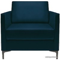 Интерьерное кресло Brioli Ганс (экокожа, L18 синий)