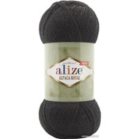 Пряжа для вязания Alize Alpaca Royal 60 (250 м, черный, 5 мотков)