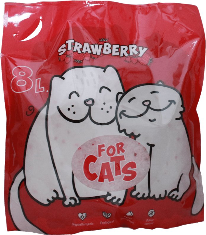 

Наполнитель для туалета For Cats Strawberry 8 л