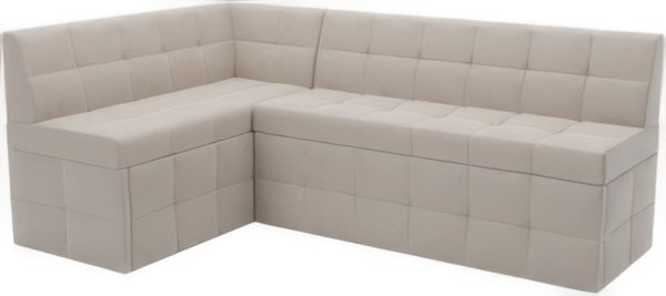 Угловой диван Мебель-АРС Атлантис левый 190x84x120 (бежевый Star Velvet 6 Light Beige)