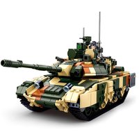 Конструктор Sluban Российский танк Т90MS M38-B0756 (758эл)