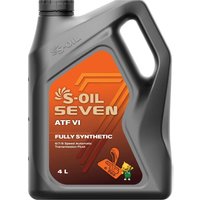 Трансмиссионное масло S-OIL SEVEN ATF VI 4л