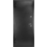 Металлическая дверь Guard Термо MG75 87х205 левая (черное серебро/серый)