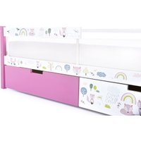 Кровать-тахта Бельмарко Svogen 1353 (лаванда/белый, лисята)