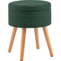 Пуфик Stool Group Store Woody с ящиком HS-WL14 V75 (рогожка темно-зеленая)