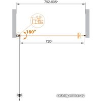 Душевая дверь Cezares Eco-O-B-1-95-P-Cr