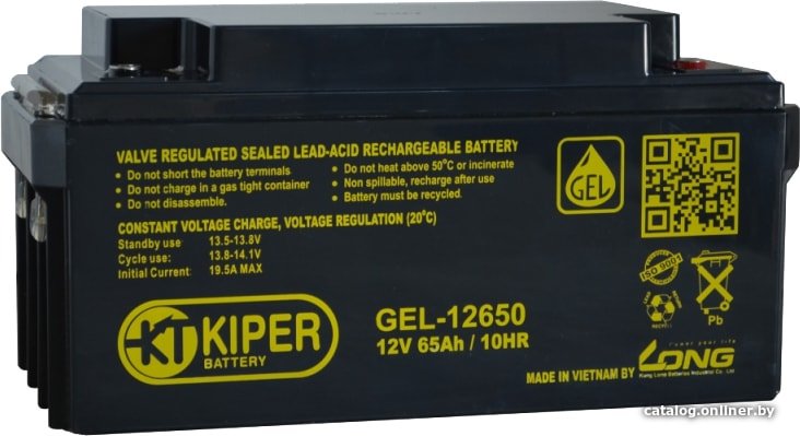 Аккумулятор для ИБП Kiper GEL-12650(12В/65 А·ч)