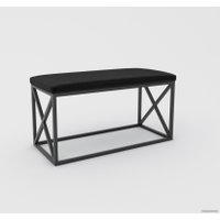 Банкетка Hype Mebel Куб (черный/черный)