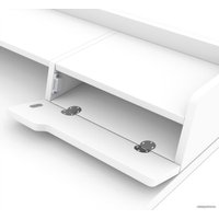 Стол Sheffilton SHT-TU14/TT31 120/65 ЛДСП (черный муар/белый шагрень)