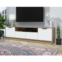 Тумба Интерлиния ТВ Концепт КТ-ТВ4-50 (белый платинум/дуб золотой)