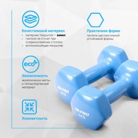 Набор гантелей OKPRO OK1001A-4 2x4кг (голубой)