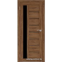 Межкомнатная дверь Юни Бона 04 (ч) 70x200 (дуб стирлинг/черное белое)