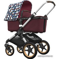 Универсальная коляска Bugaboo Fox 2018 (2 в 1, alu/red melange/waves/dark brown/wood)