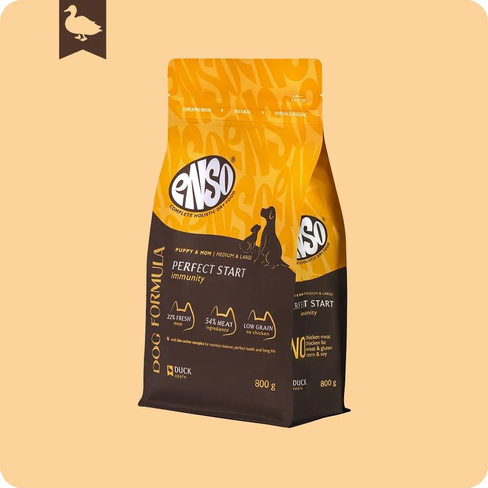 

Сухой корм для собак Enso DF Perfect Start утка яблоко 020/251307 800 г