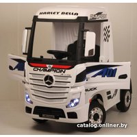 Электромобиль RiverToys Mercedes-Benz Actros 4WD HL358 с прицепом (белый)