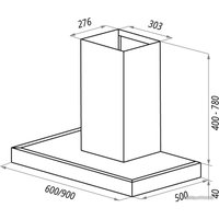 Кухонная вытяжка MAUNFELD Roding Slim 90 (нержавеющая сталь)