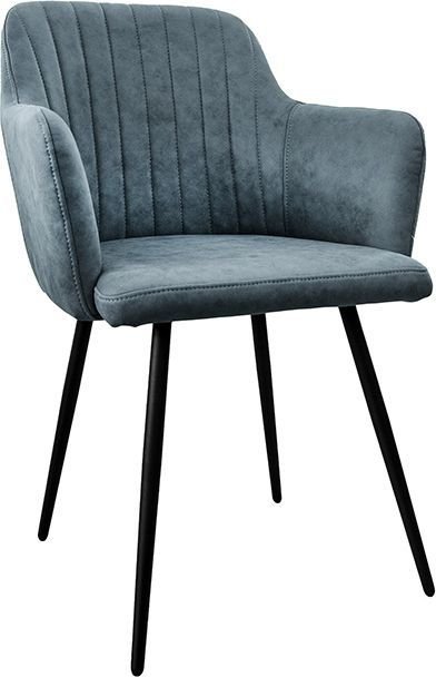 

Стул с подлокотниками King Style 104 (замша, темно-синий)