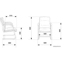 Офисный стул Бюрократ T-9927WALNUT-AV (горчичный)