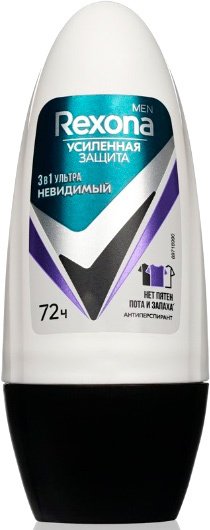 

Антиперспирант шариковый Rexona Невидимый 3в1 Ультра 50 мл