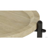 Журнальный столик Калифорния мебель Кнуд (дуб санремо/черный)