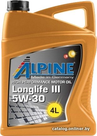 Моторное масло Alpine Longlife III 5W-30 4л