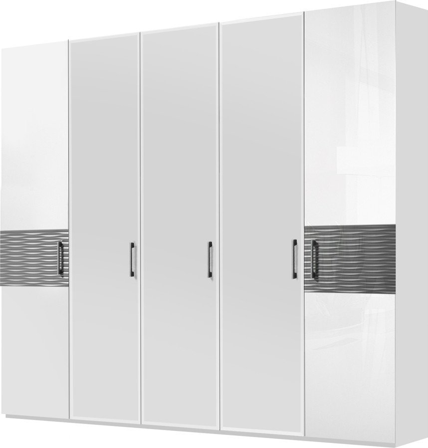 

Шкаф распашной ФорестДекоГрупп Вена 5-х створчатый (белый/серый)