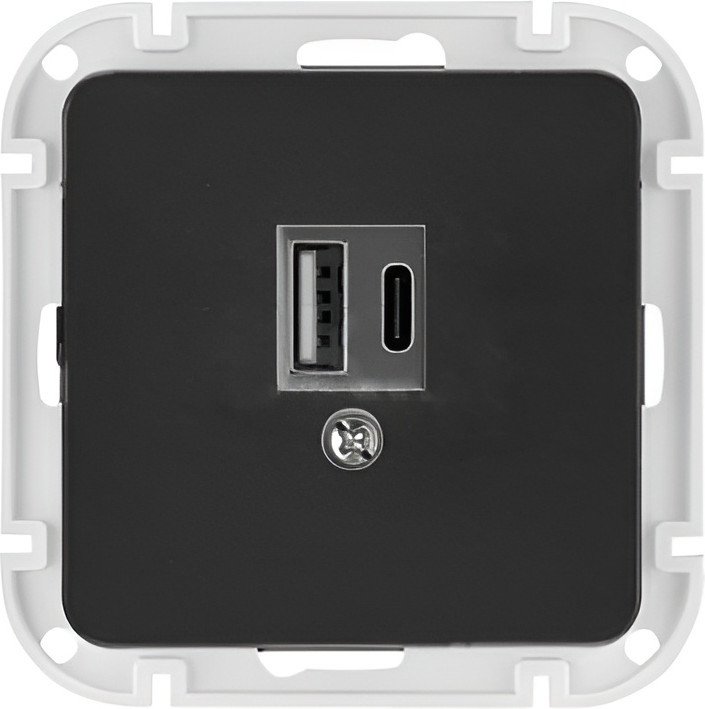 Розетка Bylectrica Astrum РП5-6561 (карбон)
