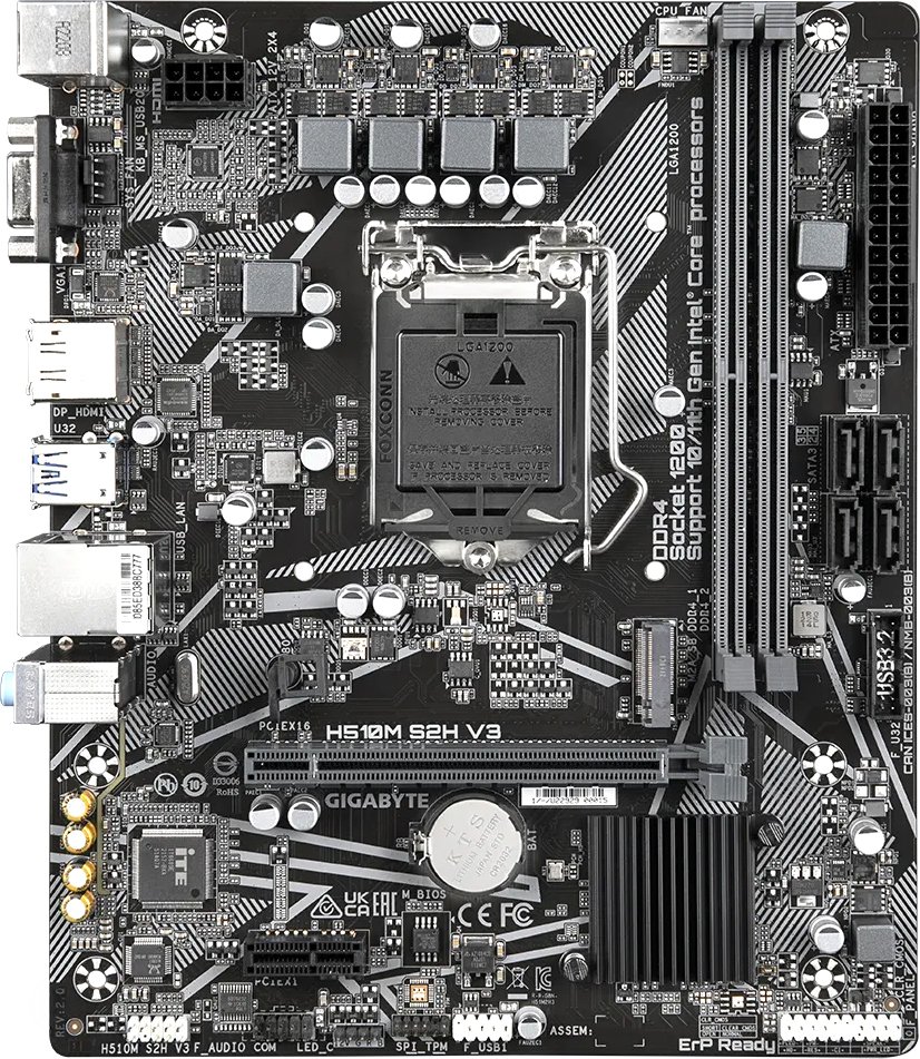 

Материнская плата Gigabyte H510M S2H V3 (rev. 2.0)